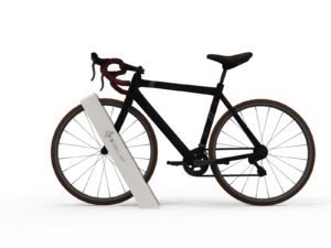 Modern şehir projeleri için tasarlanan STEECORP STC-BYC metal bisiklet durağı uygulaması.