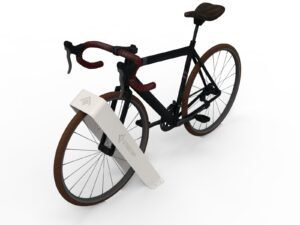 Modern şehir projeleri için tasarlanan STEECORP STC-BYC metal bisiklet durağı uygulaması.