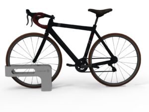 Modern şehir projeleri için tasarlanan STEECORP STC-BYC metal bisiklet durağı uygulaması.