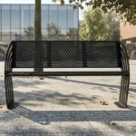 Modern projeler için tasarlanan STEECORP endüstriyel bank metal oturma ünitesi uygulaması