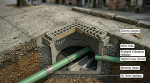 STEECORP grid ızgaralı kompozit ek odası modeli.